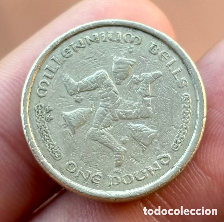 Monedas antiguas de Europa: Moneda ISLA DE MAN 1 Libra 2002 . Pound - Foto 1