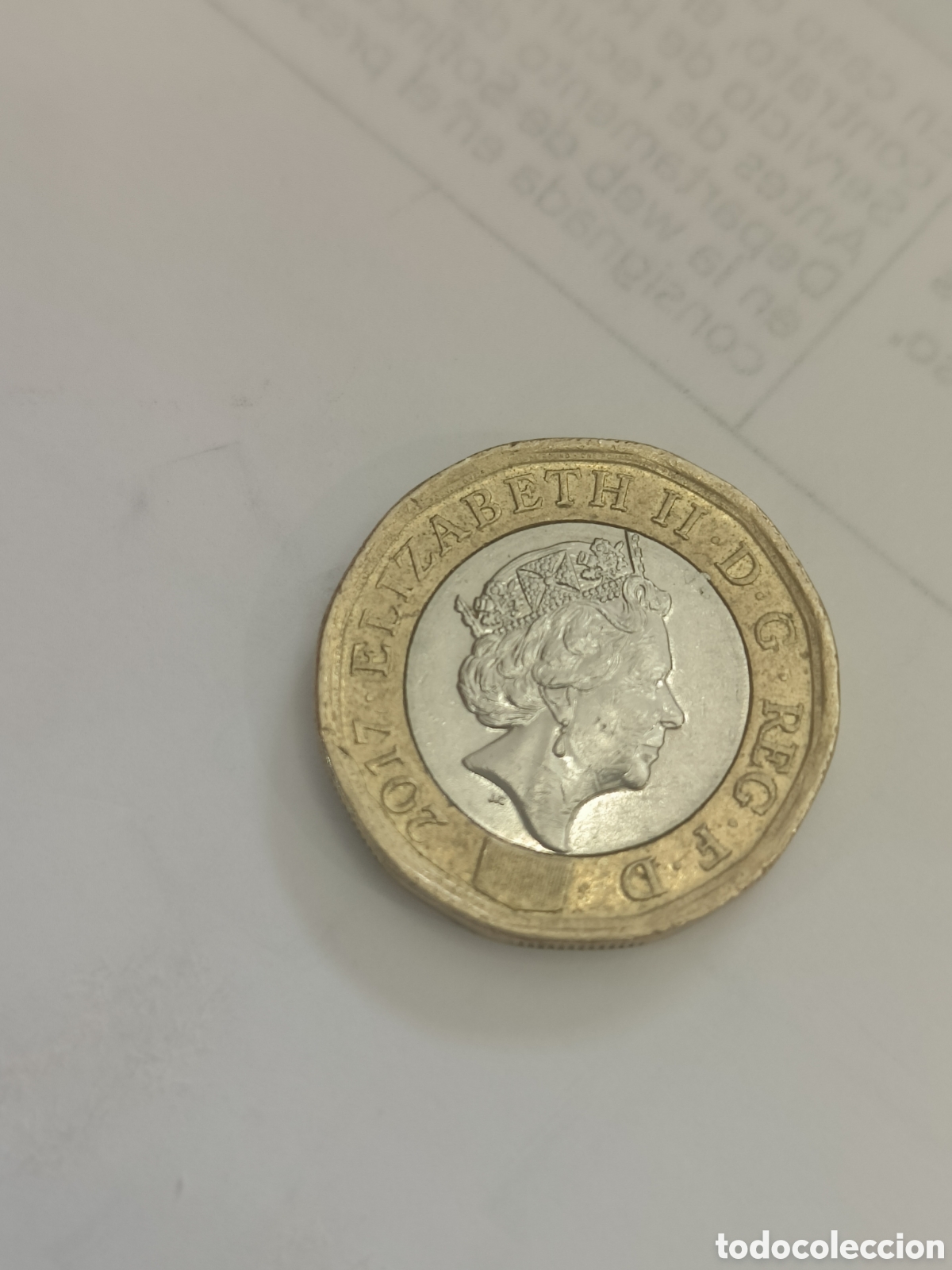 Monedas antiguas de Europa: Una Libra esterlina. 2107 S/C - Foto 1