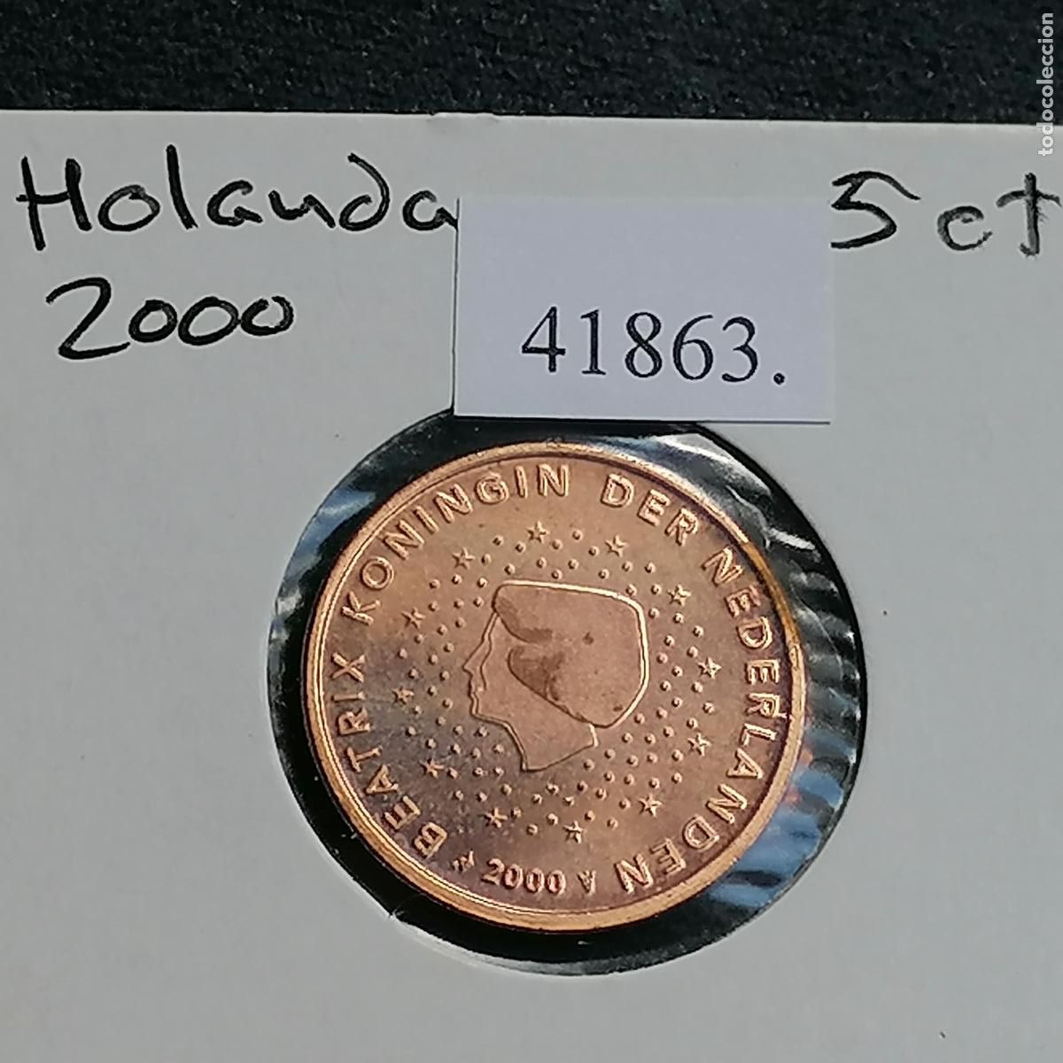 Monedas antiguas de Europa: Holanda 5 c&eacute;ntimos de euro 2000 - Foto 1