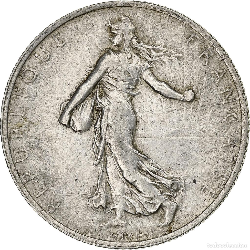 Alte M&uuml;nzen aus Europa: [#1201041] Francia, 2 Francs, Semeuse, 1914, Castelsarrasin, Plata, MBC, KM:845.2