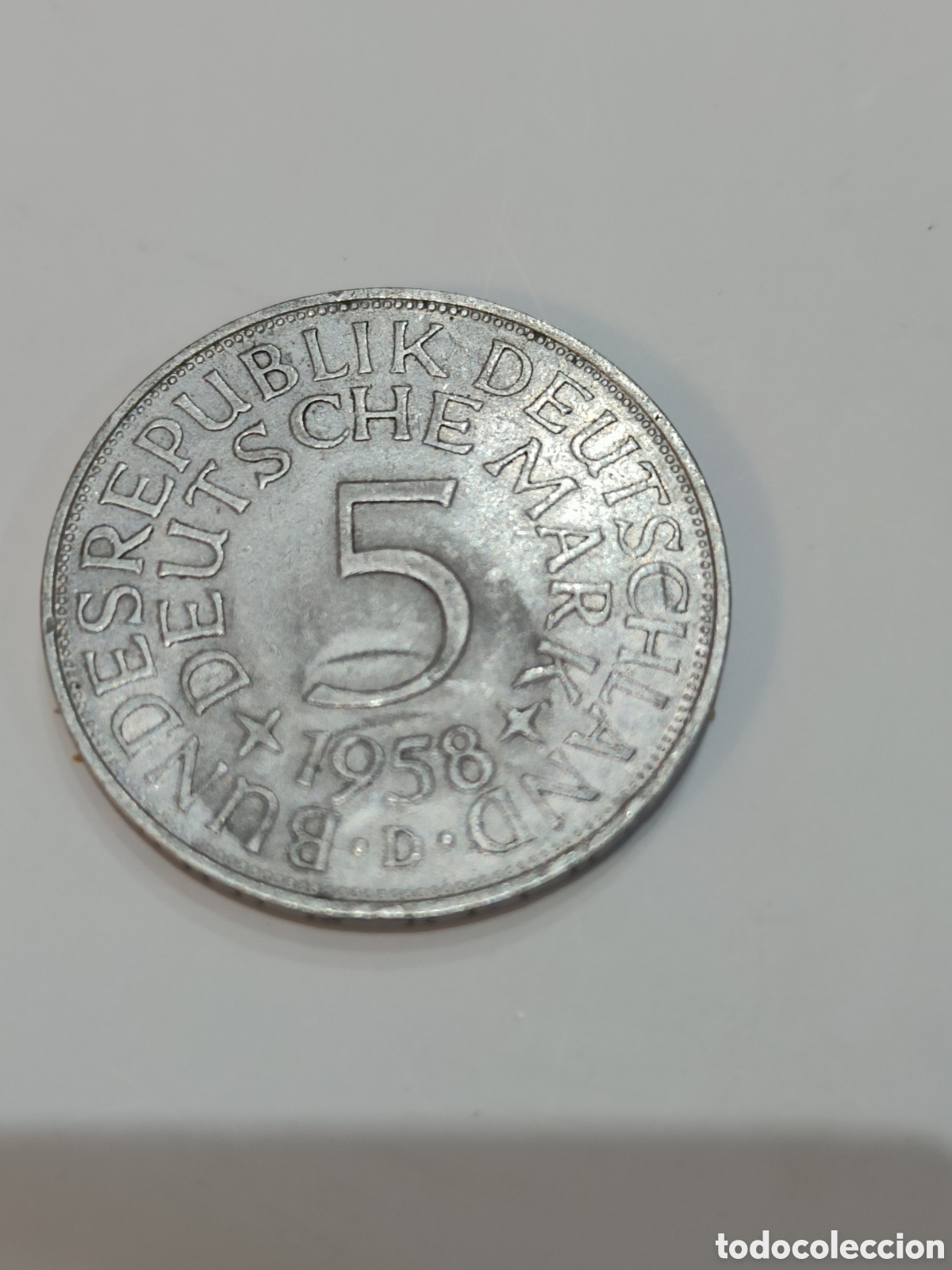 Monedas antiguas de Europa: Moneda 5 marco plata - Foto 2
