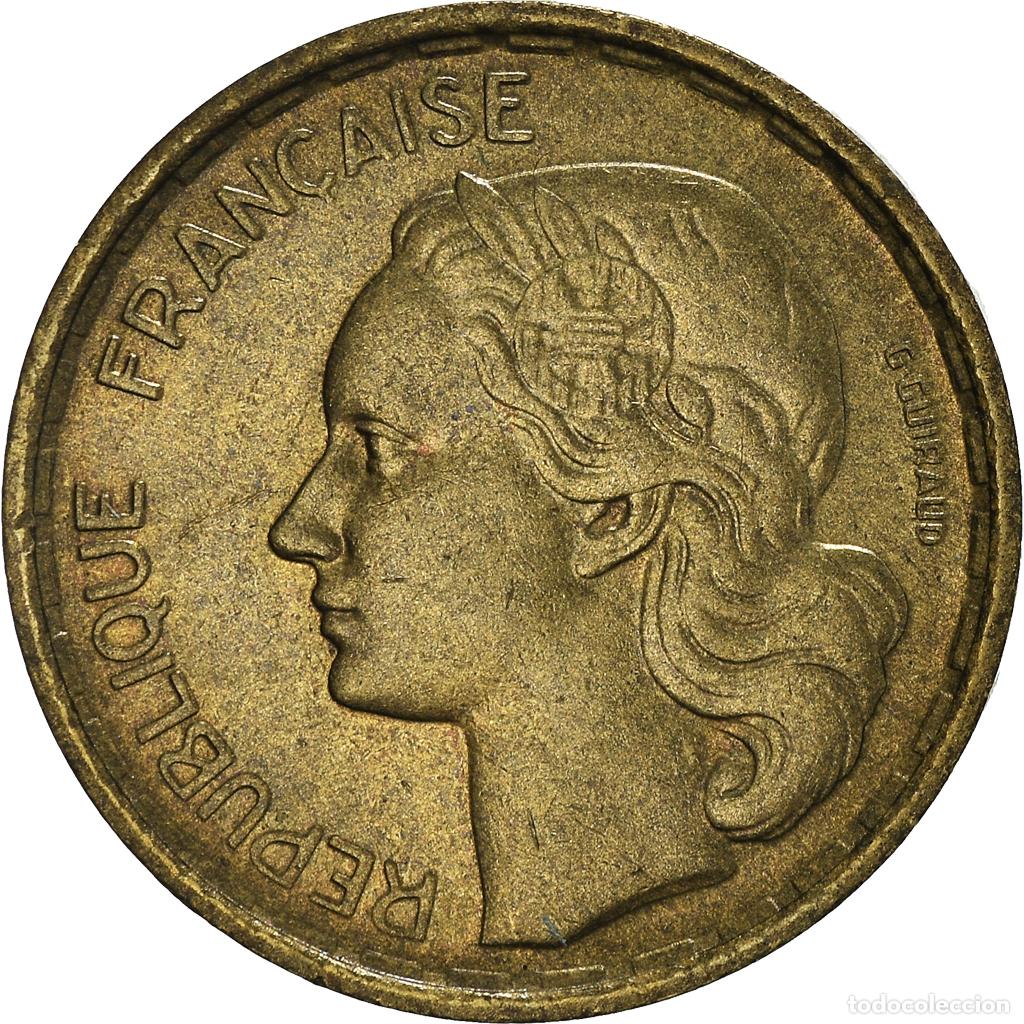 Moedas antigas da Europa: [#956226] Moneda, Francia, Guiraud, 10 Francs, 1951, Paris, MBC+, Aluminio - bronce