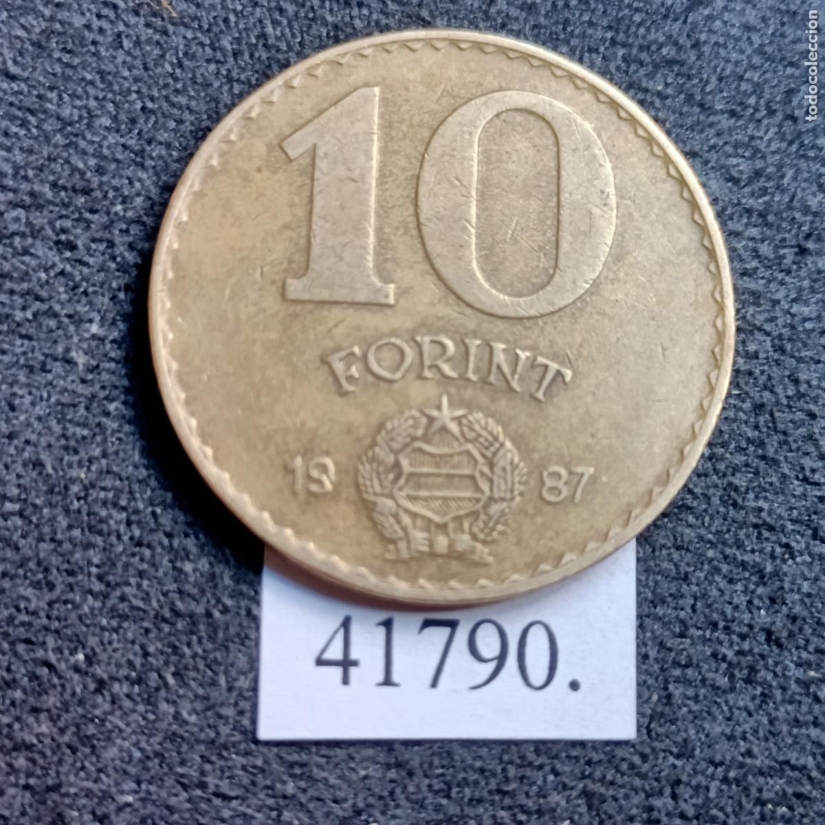 Monedas antiguas de Europa: Hungria 10 forint 1987 - Foto 2