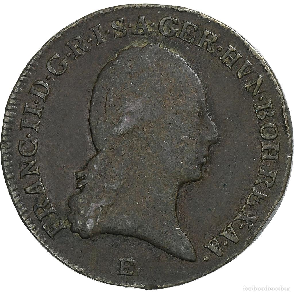 Moedas antigas da Europa: [#135759] Austria, Franz II, 3 Kreuzer, 1800, Alba Iulia, Cobre, BC+, KM:2115.3
