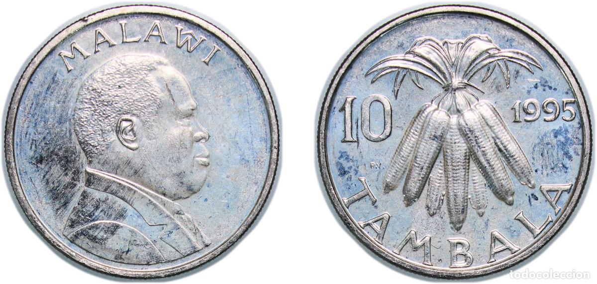 Monedas antiguas de Europa: Malawi Republic 1995 10 Tambala Nickel plated steel 5.67g BU KM 27