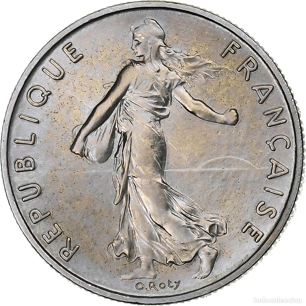 Moedas antigas da Europa: [#135794] Francia, 1/2 Franc, Semeuse, 1975, MDP, s&eacute;rie FDC, N&iacute;quel, FDC