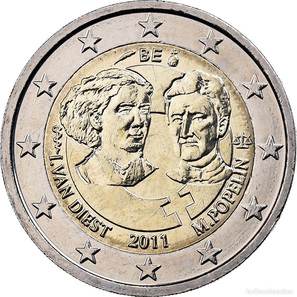 Monete antiche di Europa: [#394806] B&eacute;lgica, 2 Euro, Women's Day, 2011, SC, Bimet&aacute;lico, KM:308