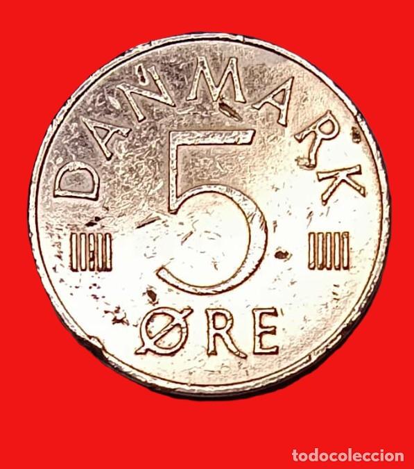 Monedas antiguas de Europa: Dinamarca Denmark 1977 5 Ore - Foto 2