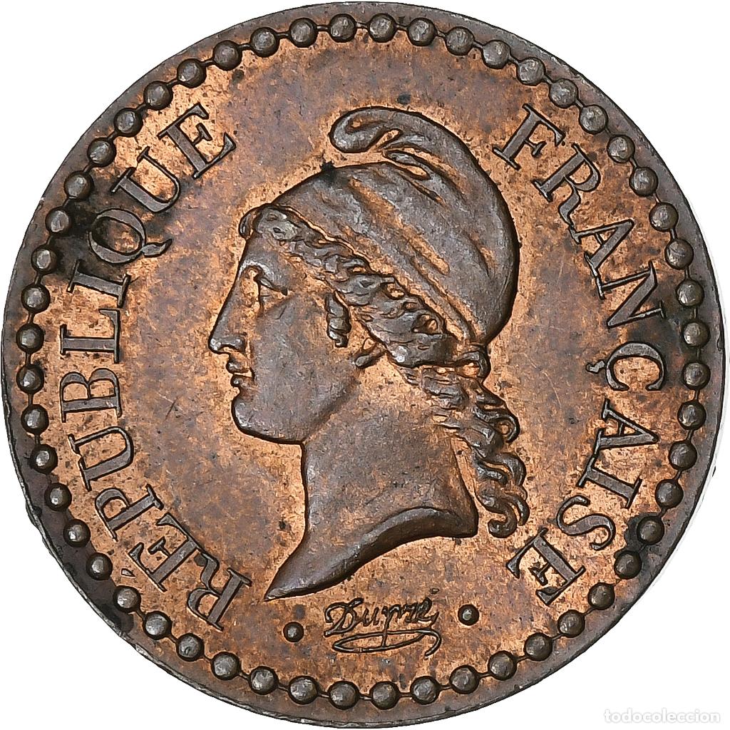 Monete antiche di Europa: [#135820] Francia, 1 Centime, Dupr&eacute;, 1848, Paris, Cobre, EBC