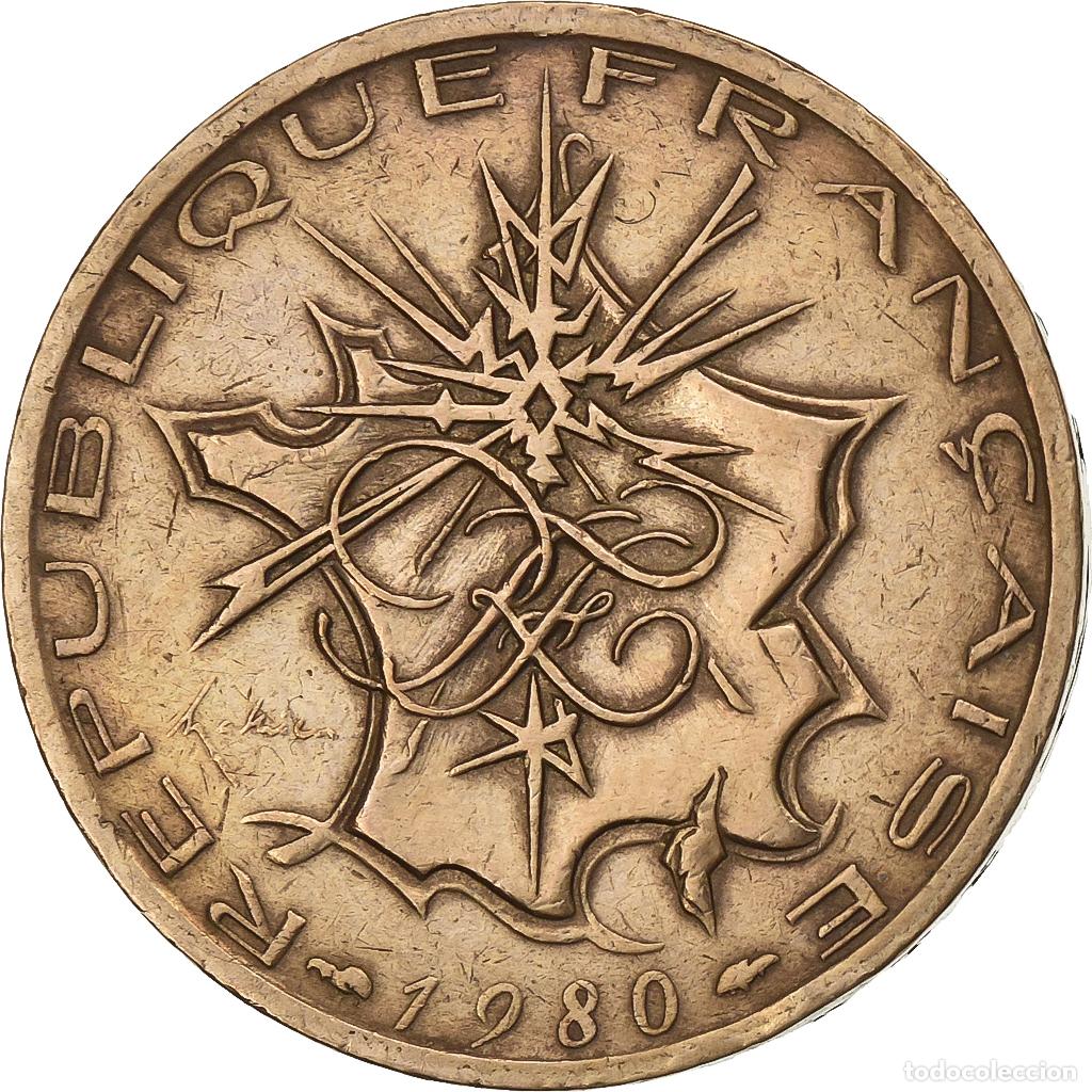 Monete antiche di Europa: [#1222826] Francia, 10 Francs, Mathieu, 1980, Paris, N&iacute;quel - lat&oacute;n, MBC, KM:940