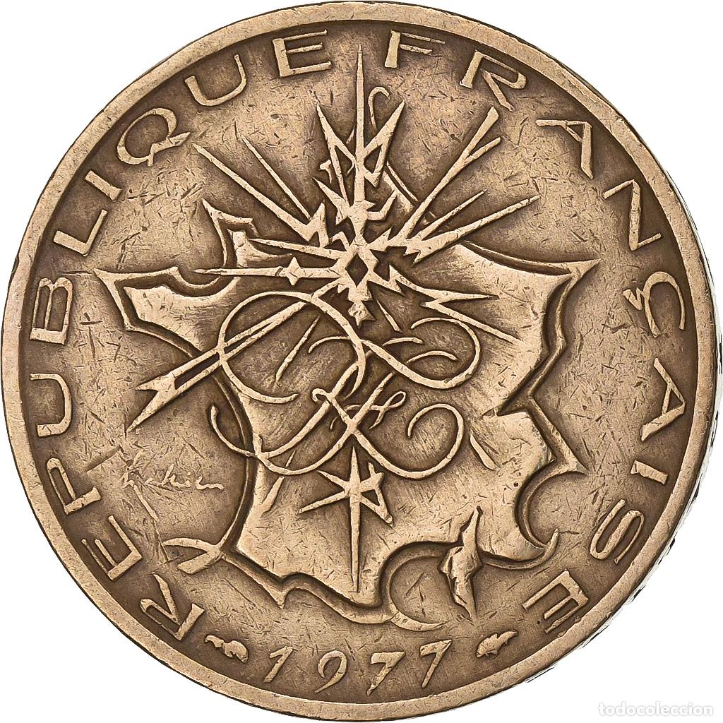 Moedas antigas da Europa: [#1222829] Francia, 10 Francs, Mathieu, 1977, Paris, N&iacute;quel - lat&oacute;n, BC+, Gadoury:814