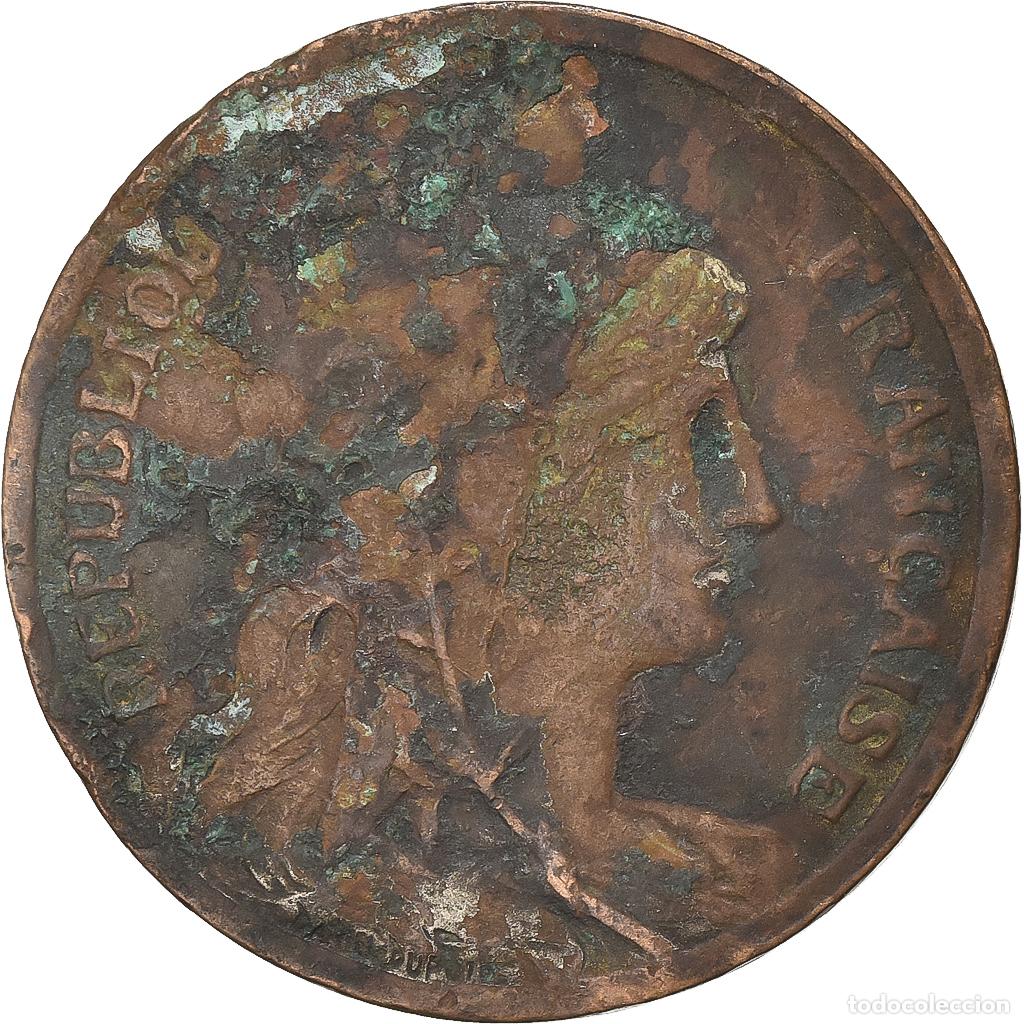 Monete antiche di Europa: [#1222862] Francia, 10 Centimes, Dupuis, 1917, Paris, Bronce, BC, Gadoury:277, KM:843
