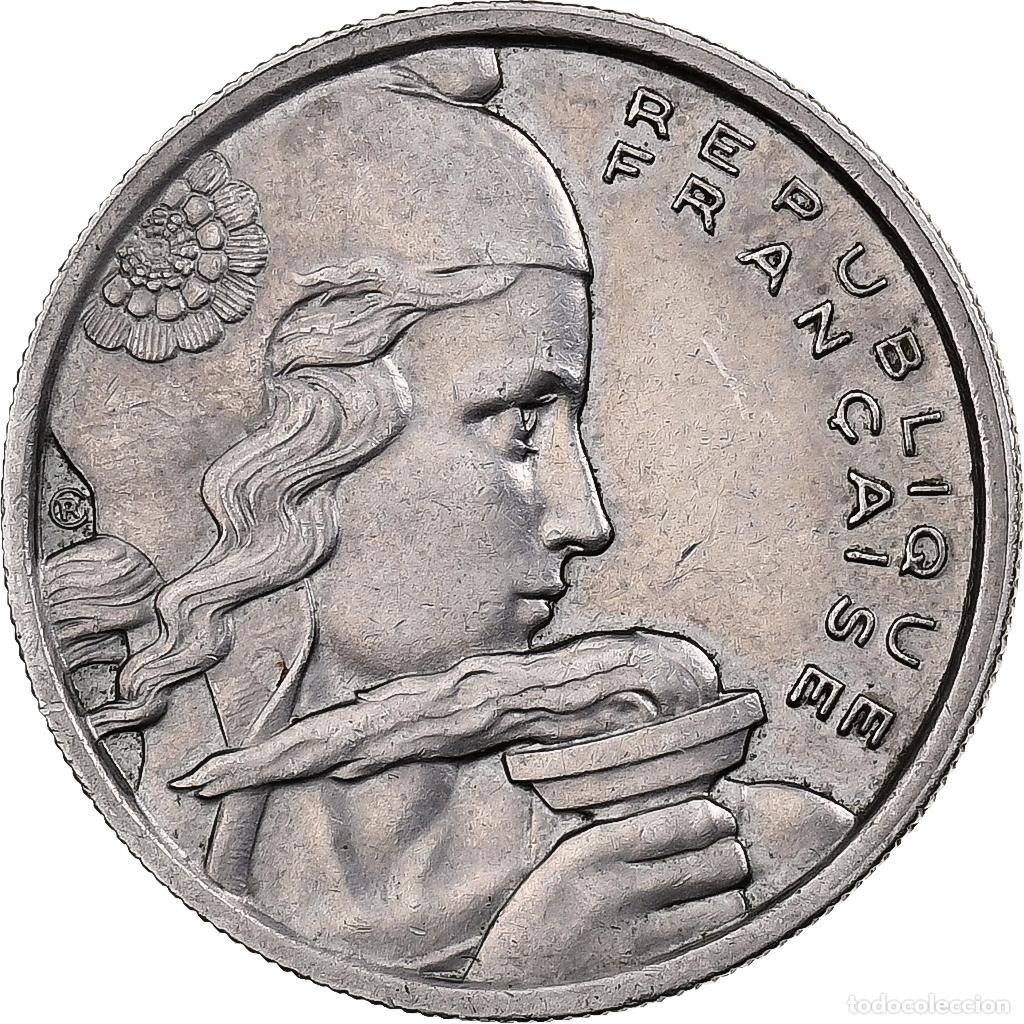 Moedas antigas da Europa: [#197764] Francia, 100 Francs, Cochet, 1955, Paris, Cobre - n&iacute;quel, EBC, Gadoury:897