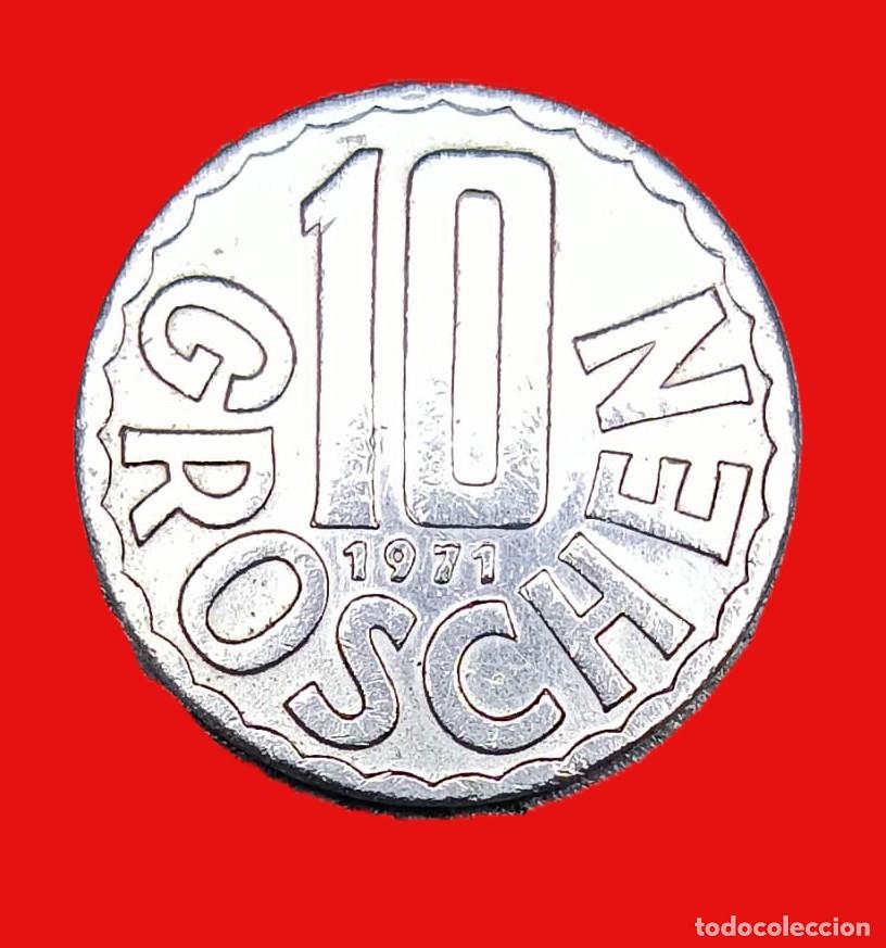 Monedas antiguas de Europa: Austria 1971 10 Groschen - Foto 2