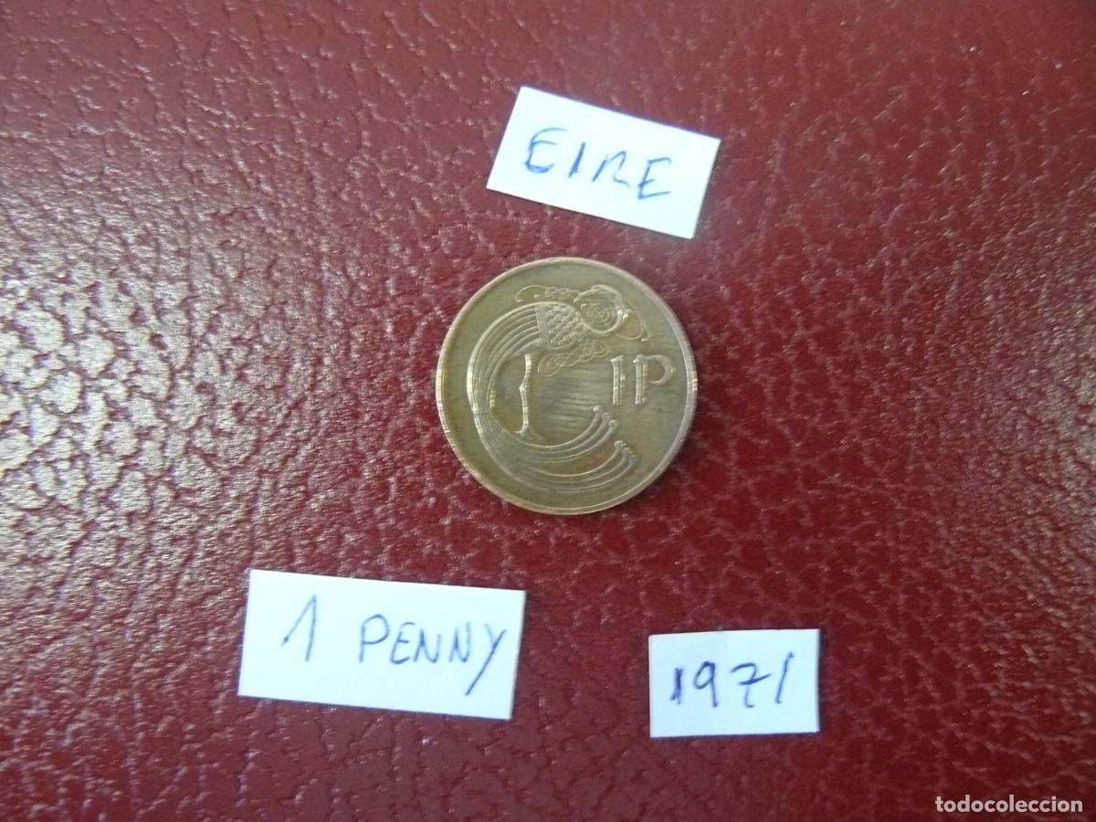 Monedas antiguas de Europa: Moneda de Eire 1 Penny 1971 - Foto 2