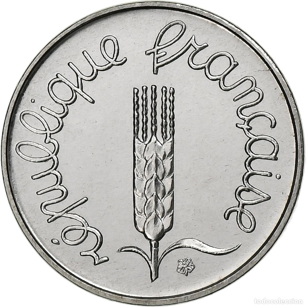 Monete antiche di Europa: [#395071] Francia, Centime, &Eacute;pi, 1980, Paris, s&eacute;rie FDC, Acero inoxidable, FDC