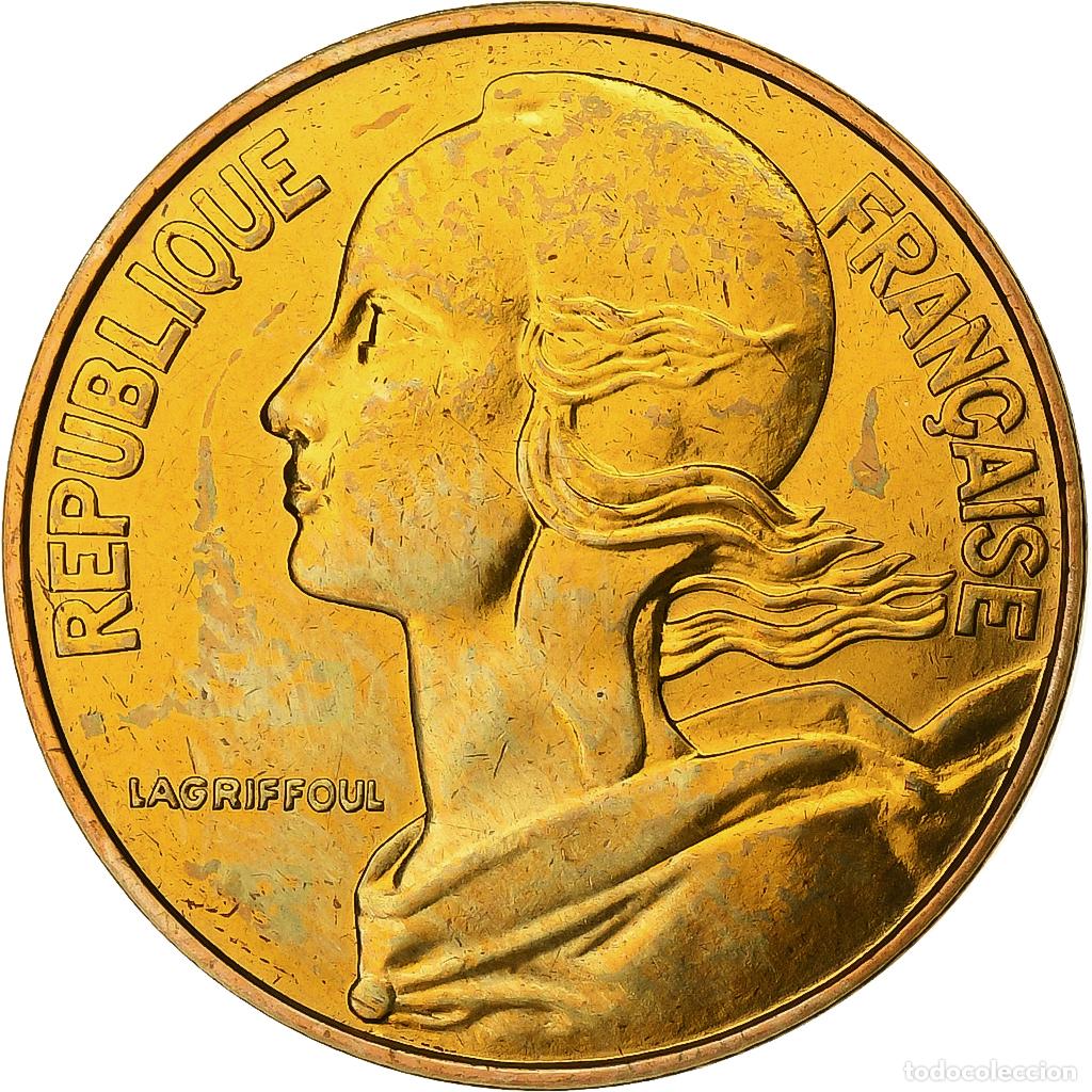 Old Coins of Europe: [#395073] Francia, 20 Centimes, Marianne, 1980, Paris, Lagriffoul, Aluminio - bronce, FDC