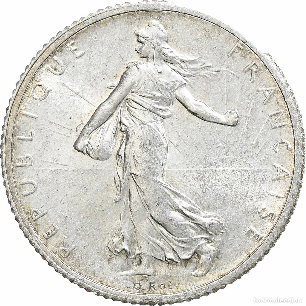 Old Coins of Europe: [#1116193] Francia, Franc, Semeuse, 1916, Paris, Plata, EBC+, Gadoury:467, KM:844.1