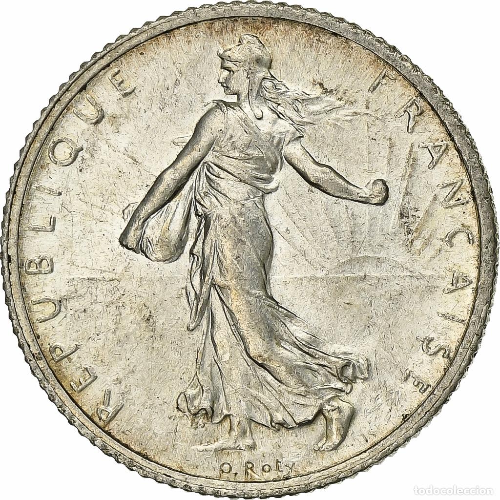 Moedas antigas da Europa: [#1116195] Francia, Franc, Semeuse, 1916, Paris, Plata, EBC+, Gadoury:467, KM:844.1