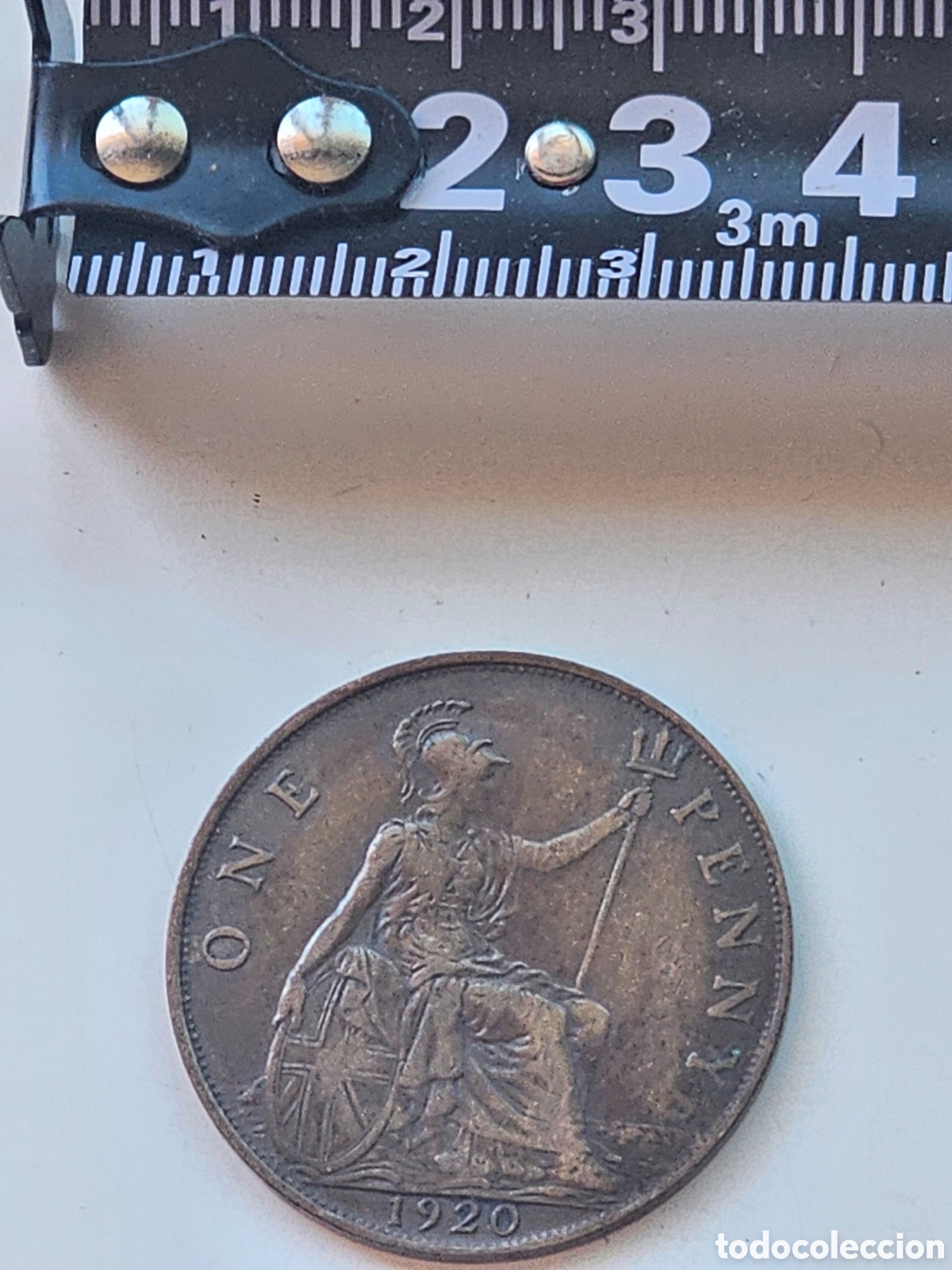 Monedas antiguas de Europa: Moneda de Jorge V One Penny 1920 - Foto 2