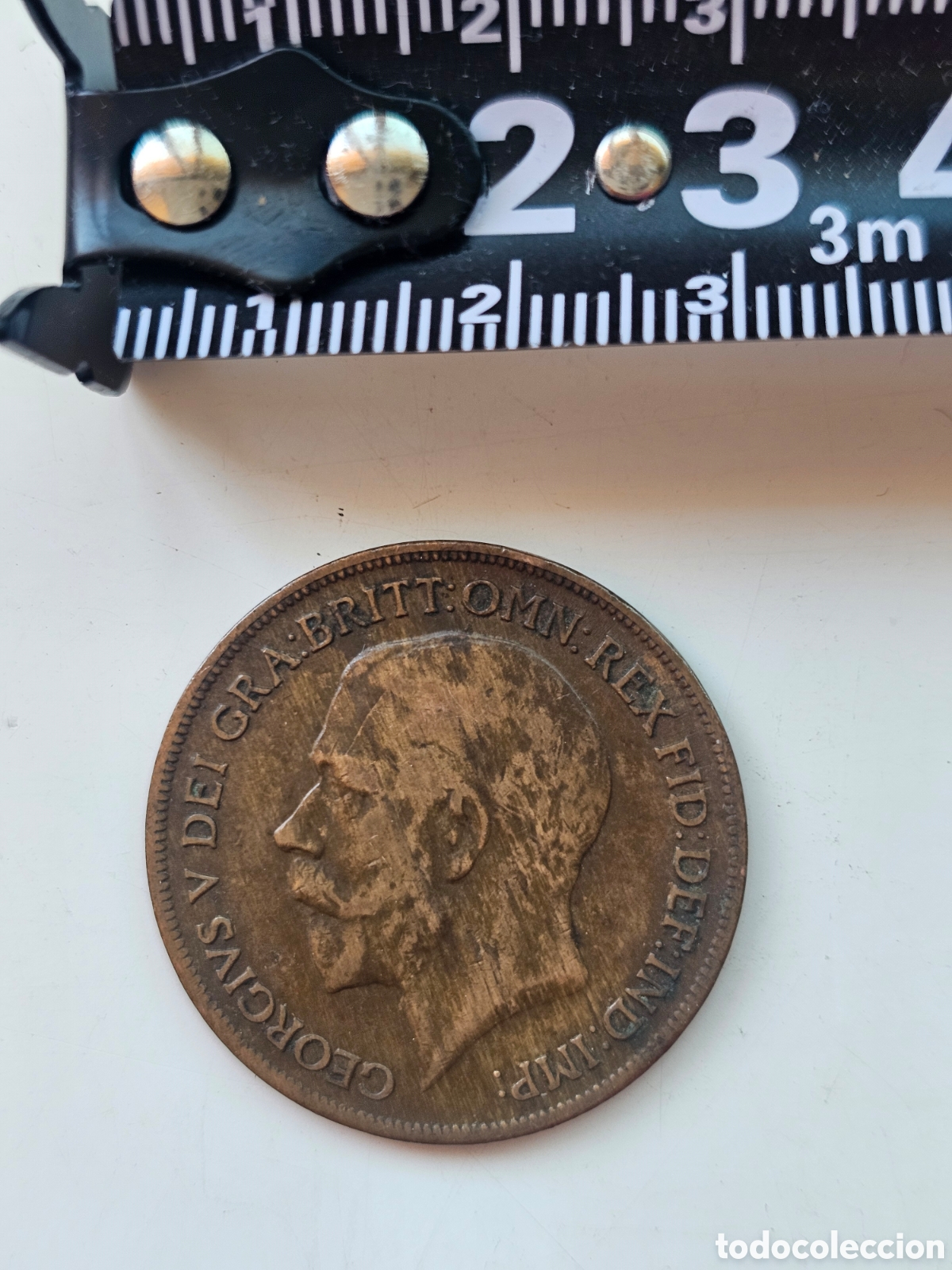 Monedas antiguas de Europa: Moneda de Jorge V One Penny 1920 - Foto 5