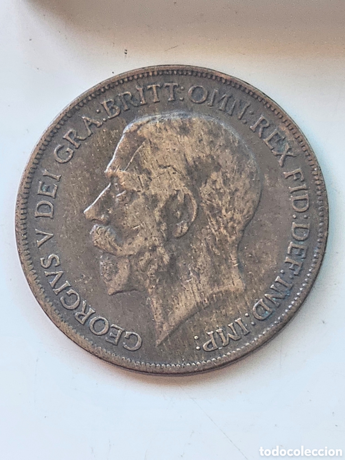 Monedas antiguas de Europa: Moneda de Jorge V One Penny 1920 - Foto 6