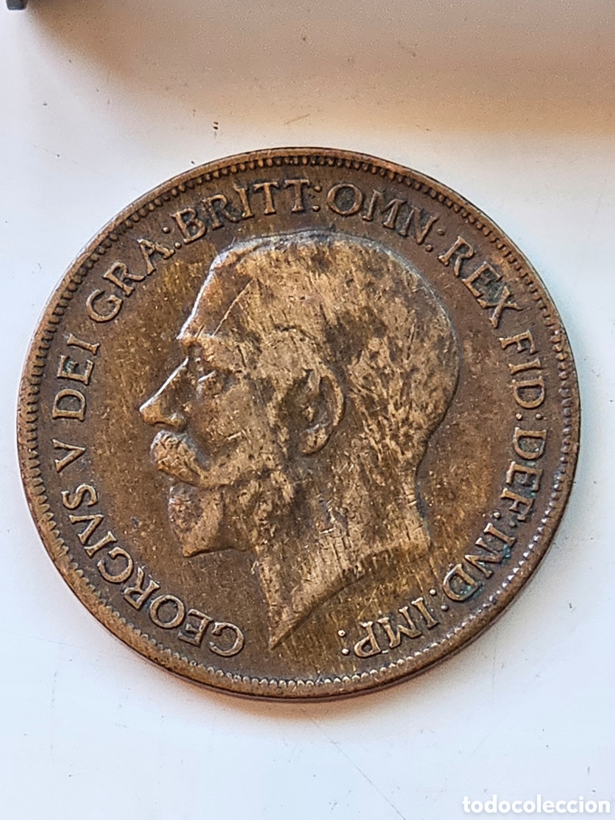Monedas antiguas de Europa: Moneda de Jorge V One Penny 1920 - Foto 7