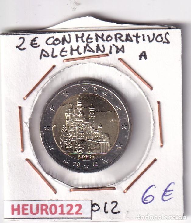 Alte M&uuml;nzen aus Europa: HEUR0122 MONEDA ALEMANIA 2 EUROS 2012 Letra A (Castillo)
