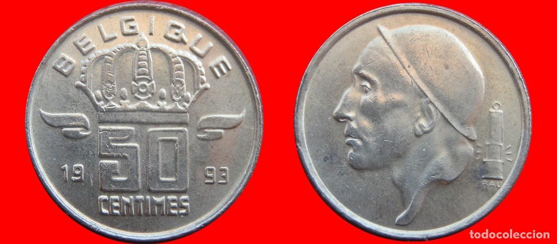 Old Coins of Europe: 50 CENTIMOS 1993 BELGIQUE BELGICA-127447