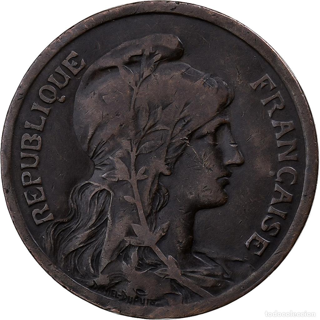 Monete antiche di Europa: [#197832] Francia, 10 Centimes, Dupuis, 1916 ★, Paris, Bronce, BC+, Gadoury:277, KM:843
