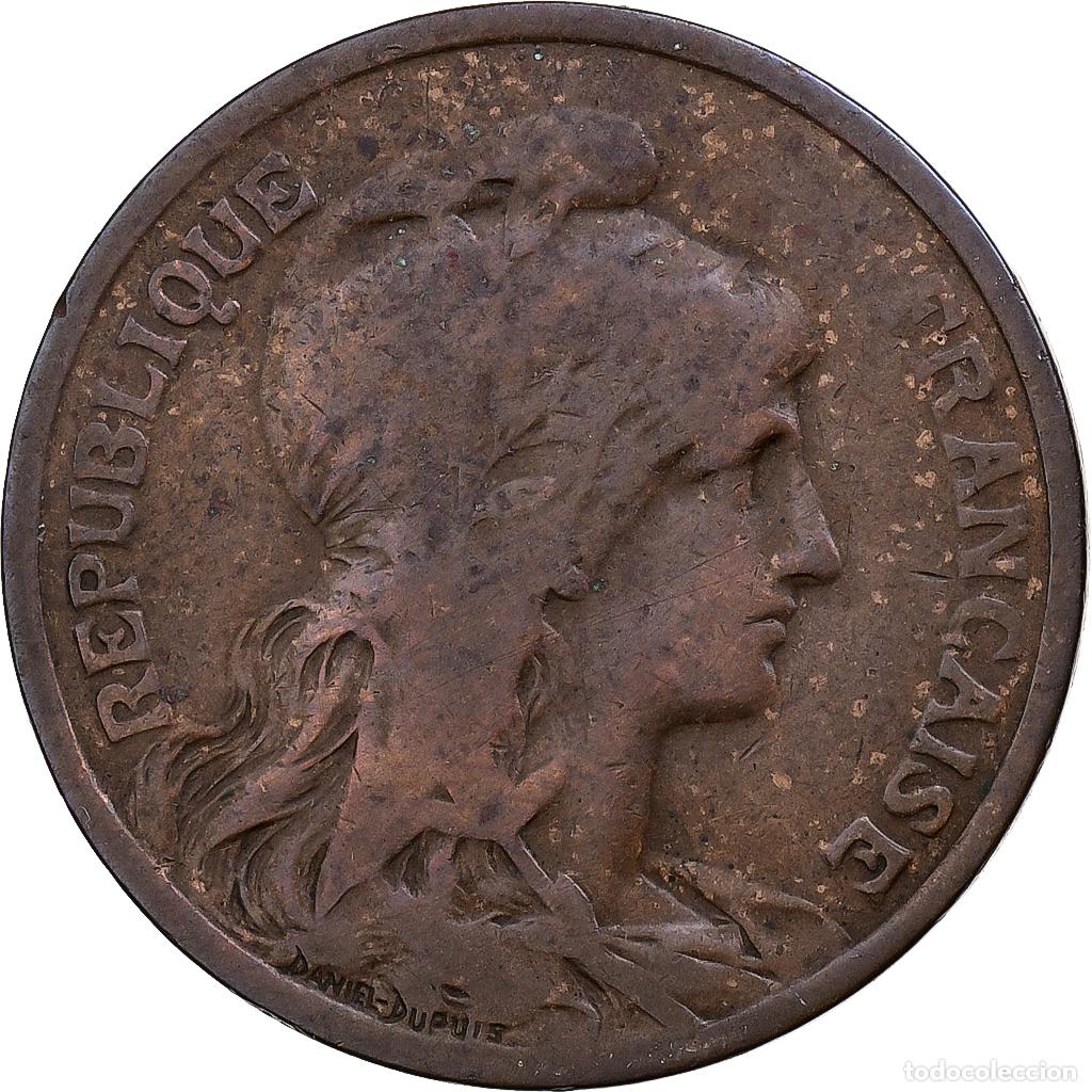 Alte M&uuml;nzen aus Europa: [#197841] Francia, 10 Centimes, Dupuis, 1898, Paris, Bronce, BC+, Gadoury:277, KM:843