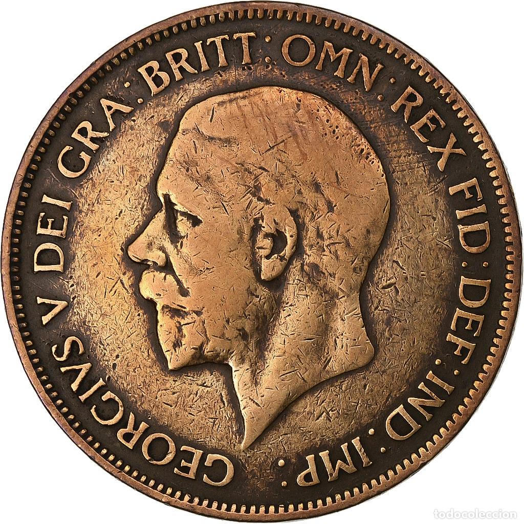 Moedas antigas da Europa: [#197893] Gran Breta&ntilde;a, George V, Penny, 1931, Bronce, BC+, KM:838