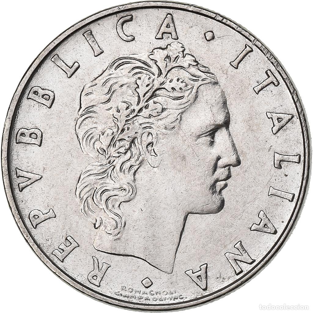 Alte M&uuml;nzen aus Europa: [#1222878] Italia, 50 Lire, 1973, Rome, Acero inoxidable, MBC+, KM:95.1