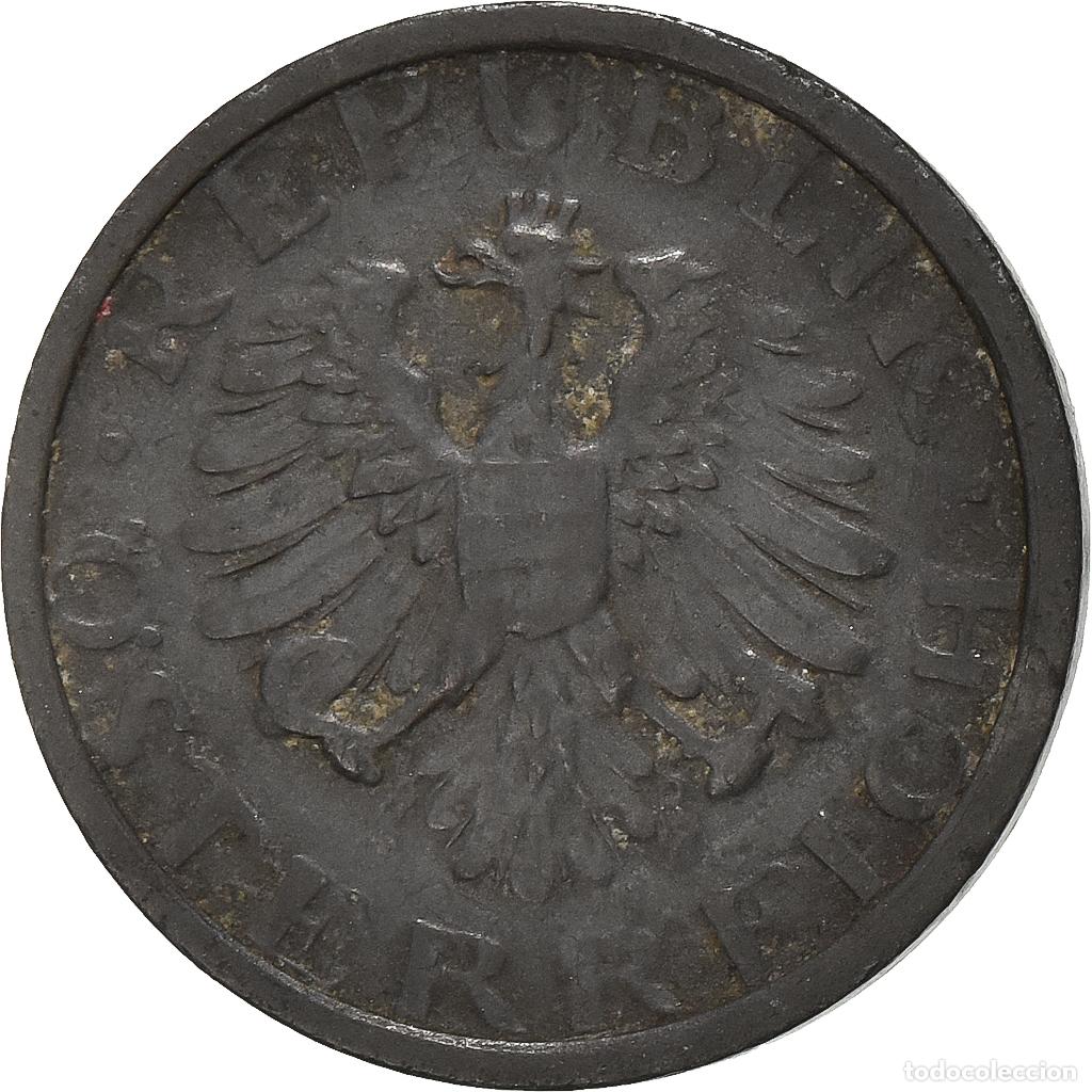 Moedas antigas da Europa: [#1222885] Austria, 10 Groschen, 1948, Cinc, BC+, KM:2874