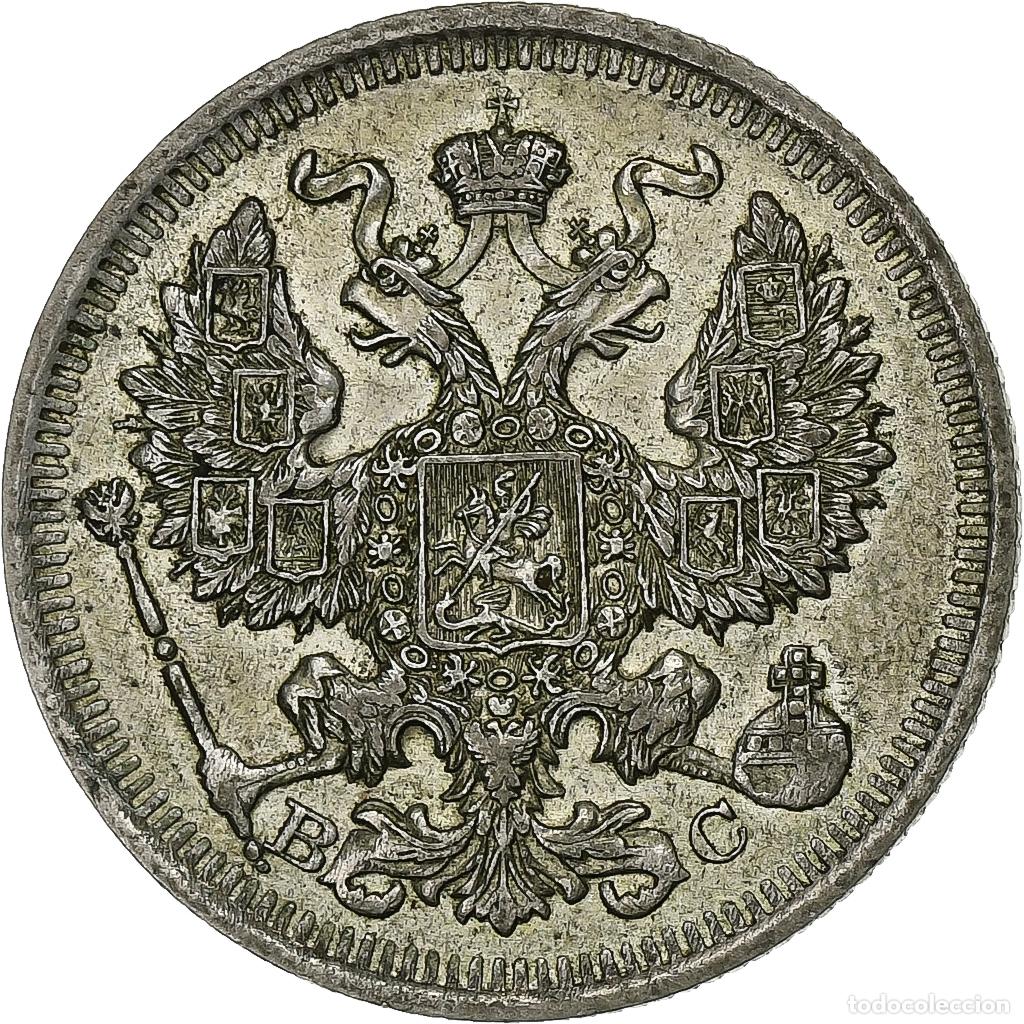 Alte M&uuml;nzen aus Europa: [#1116411] Rusia, Nicholas II, 20 Kopeks, 1913, St. Petersburg, MBC+, Plata, KM:22a.1