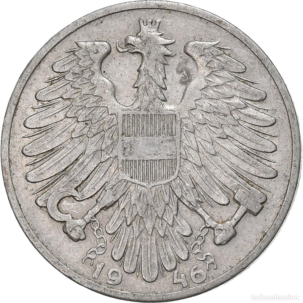 Alte M&uuml;nzen aus Europa: [#1222901] Austria, Schilling, 1946, Aluminio, BC+, KM:2871