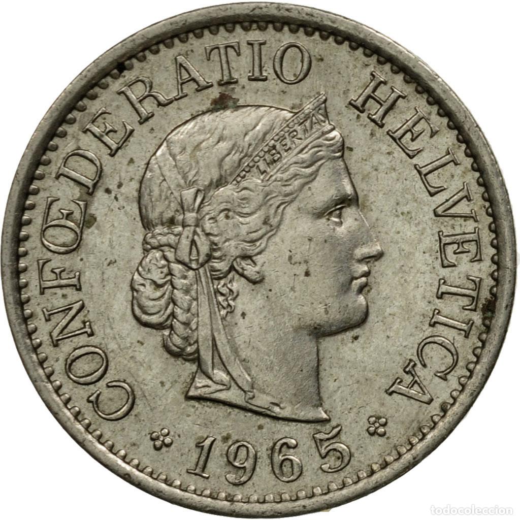 Monete antiche di Europa: [#438047] Moneda, Suiza, 10 Rappen, 1965, Bern, EBC, Cobre - n&iacute;quel, KM:27