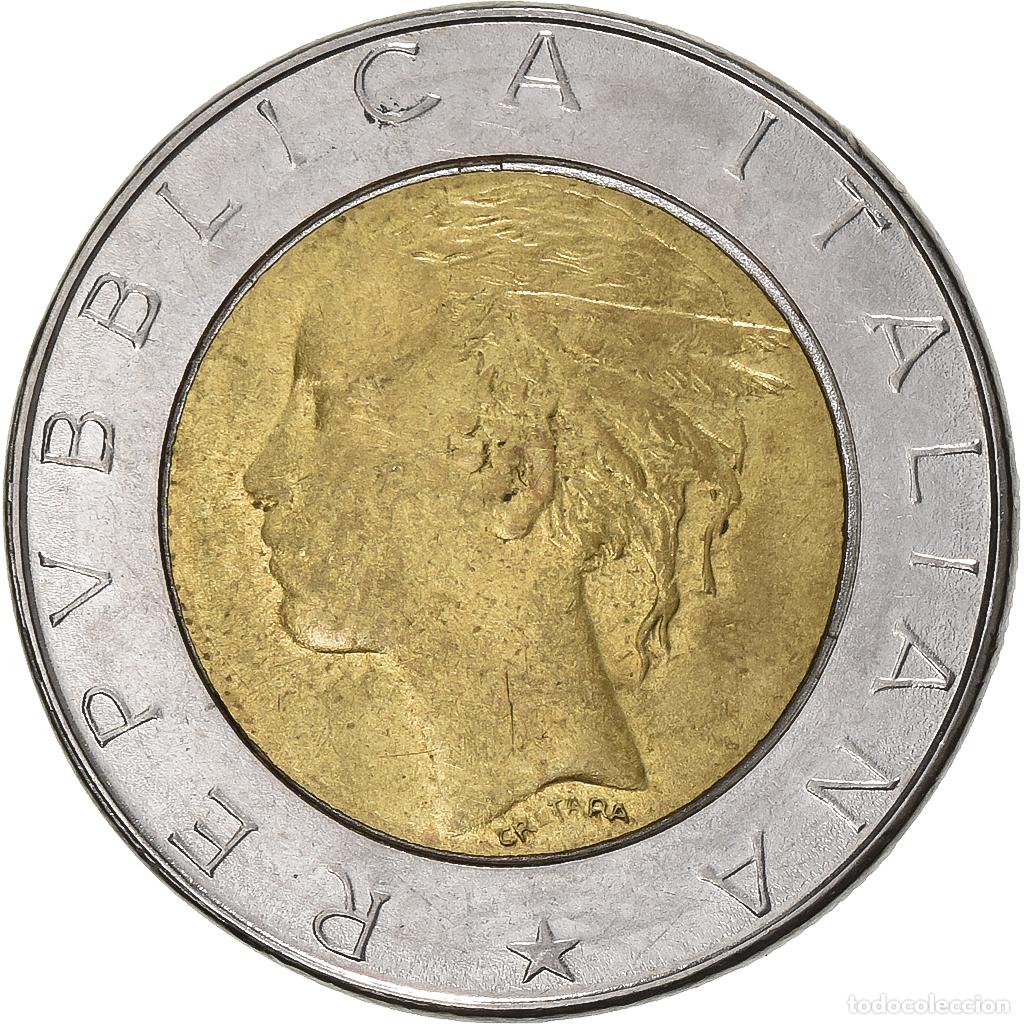 Monete antiche di Europa: [#1222921] Italia, 500 Lire, 1987, Rome, Bimet&aacute;lico, MBC+, KM:111