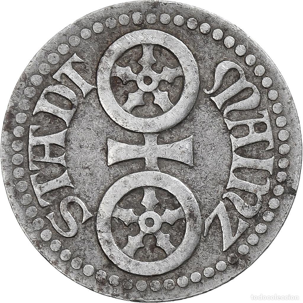 Old Coins of Europe: [#1511409] Alemania, Stadt Mainz, 5 Pfennig, 1918, MBC+, Hierro
