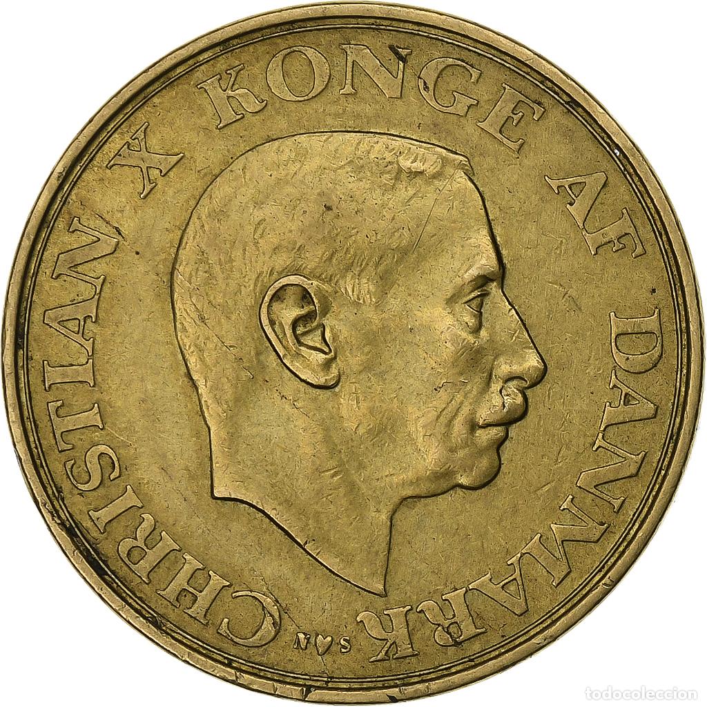 Monete antiche di Europa: [#197943] Dinamarca, Christian X, Krone, 1947, Copenhagen, Aluminio - bronce, MBC, KM:835