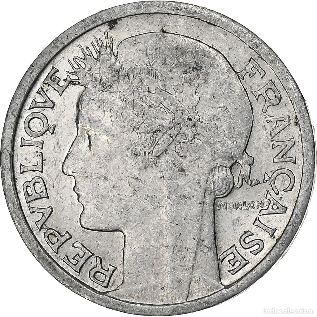 Moedas antigas da Europa: [#197966] Francia, 50 Centimes, Morlon, 1945, Beaumont - Le Roger, Aluminio, MBC