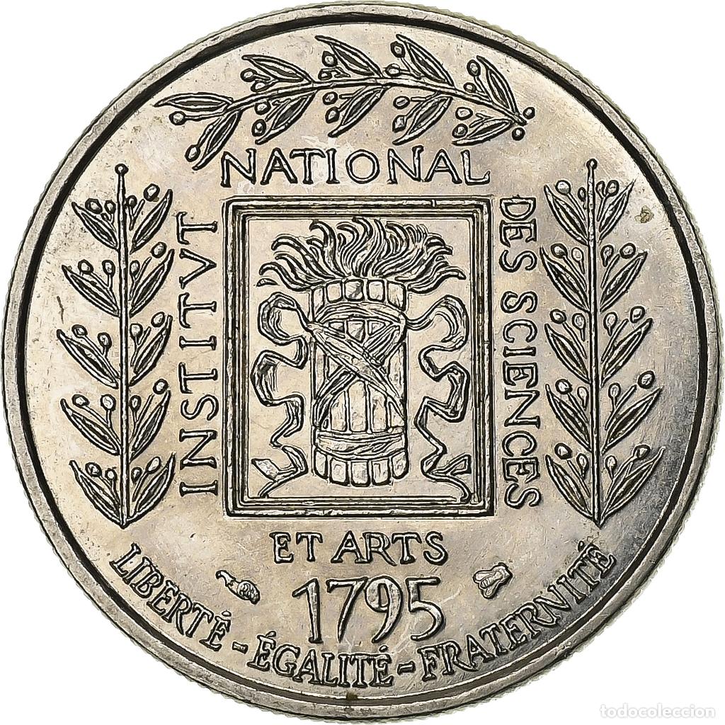 Monete antiche di Europa: [#197973] Francia, Franc, Institut, 1995, Paris, N&iacute;quel, MBC+, Gadoury:480, KM:1133