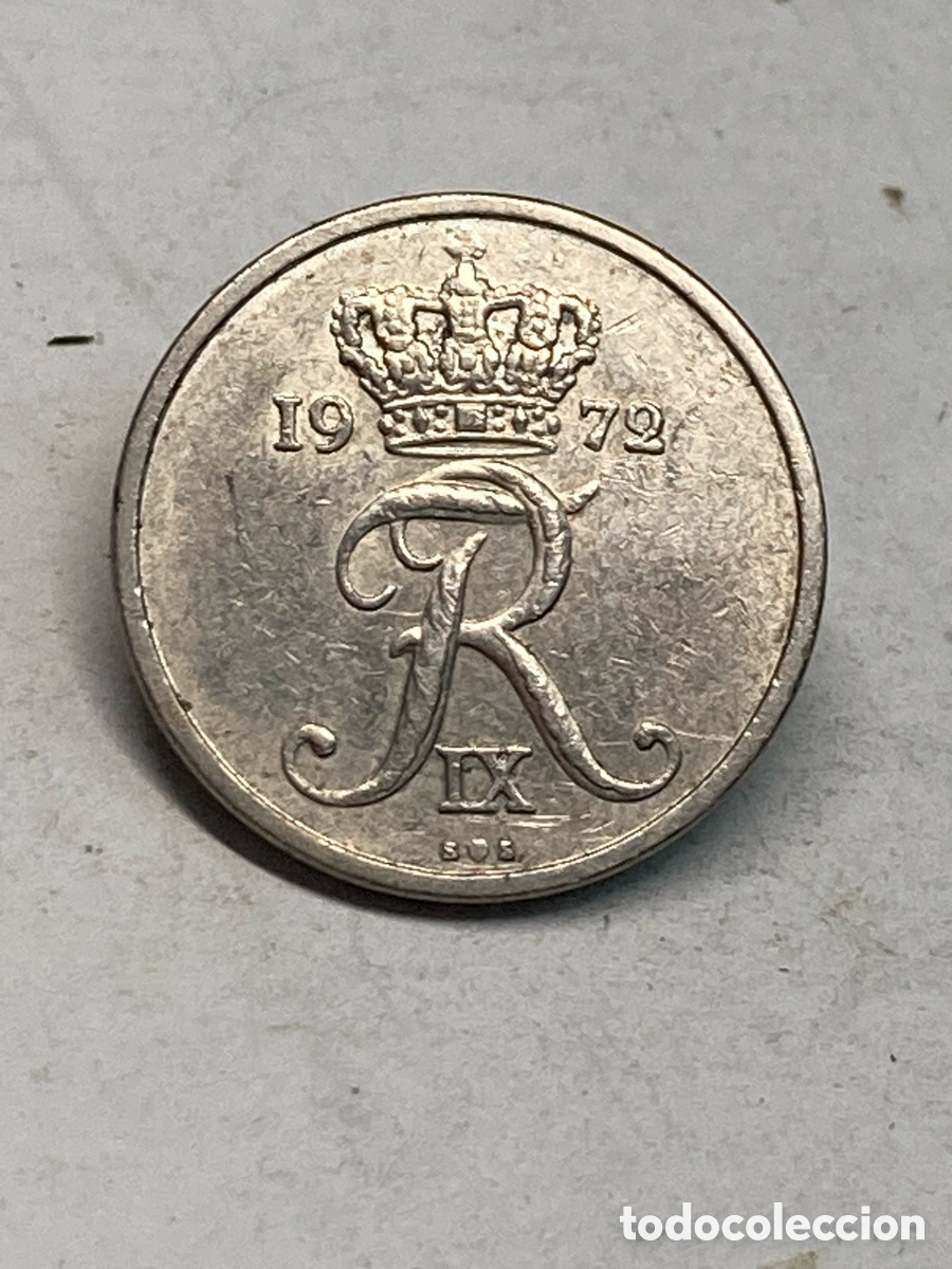 Monedas antiguas de Europa: Moneda 10 Ore 1972 Danmark M50 - Foto 2