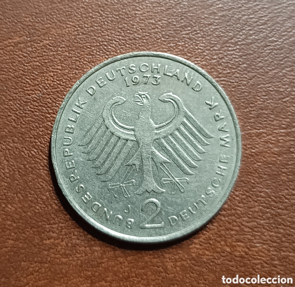 Moedas antigas da Europa: 2 MARK MARCOS 1973 - CECA J - ALEMANIA