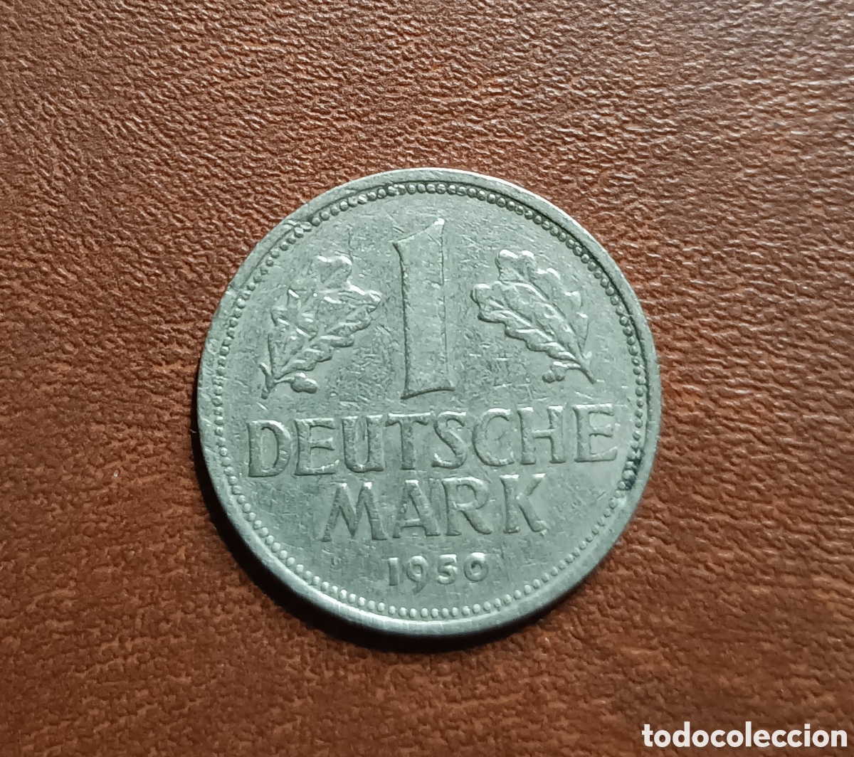Moedas antigas da Europa: 1 MARK MARCO 1950- CECA G - ALEMANIA