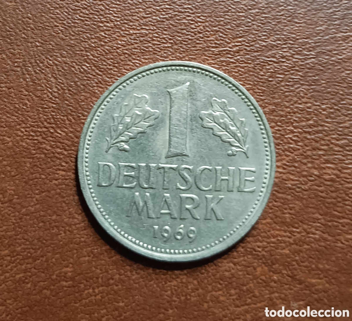 Moedas antigas da Europa: 1 MARK MARCO 1969- CECA G - ALEMANIA
