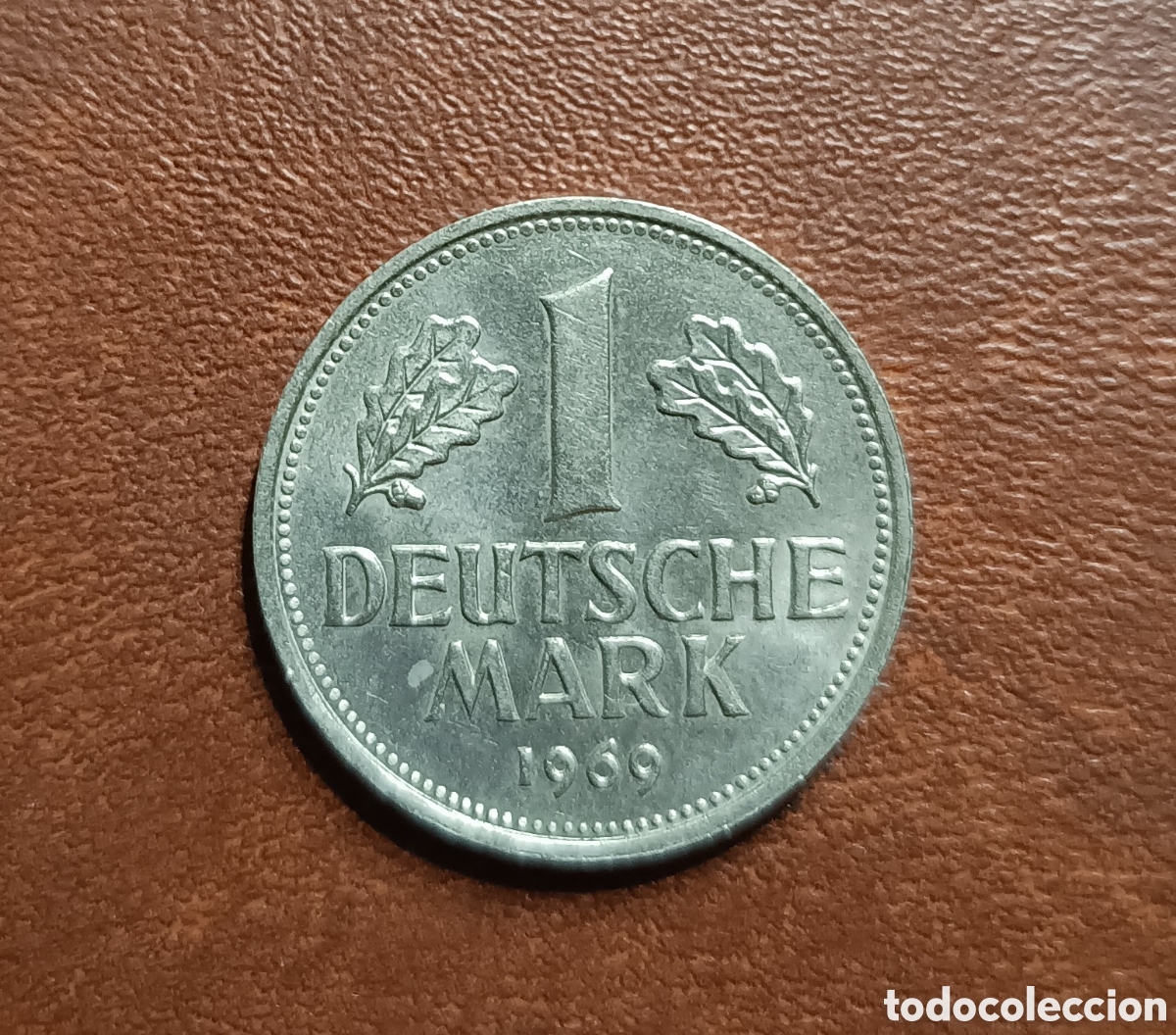 Moedas antigas da Europa: 1 MARK MARCO 1969- CECA J - ALEMANIA