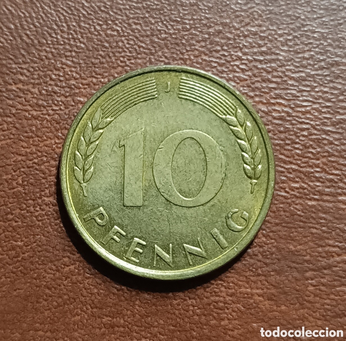Moedas antigas da Europa: 10 PFENNIG 1969- CECA J- ALEMANIA