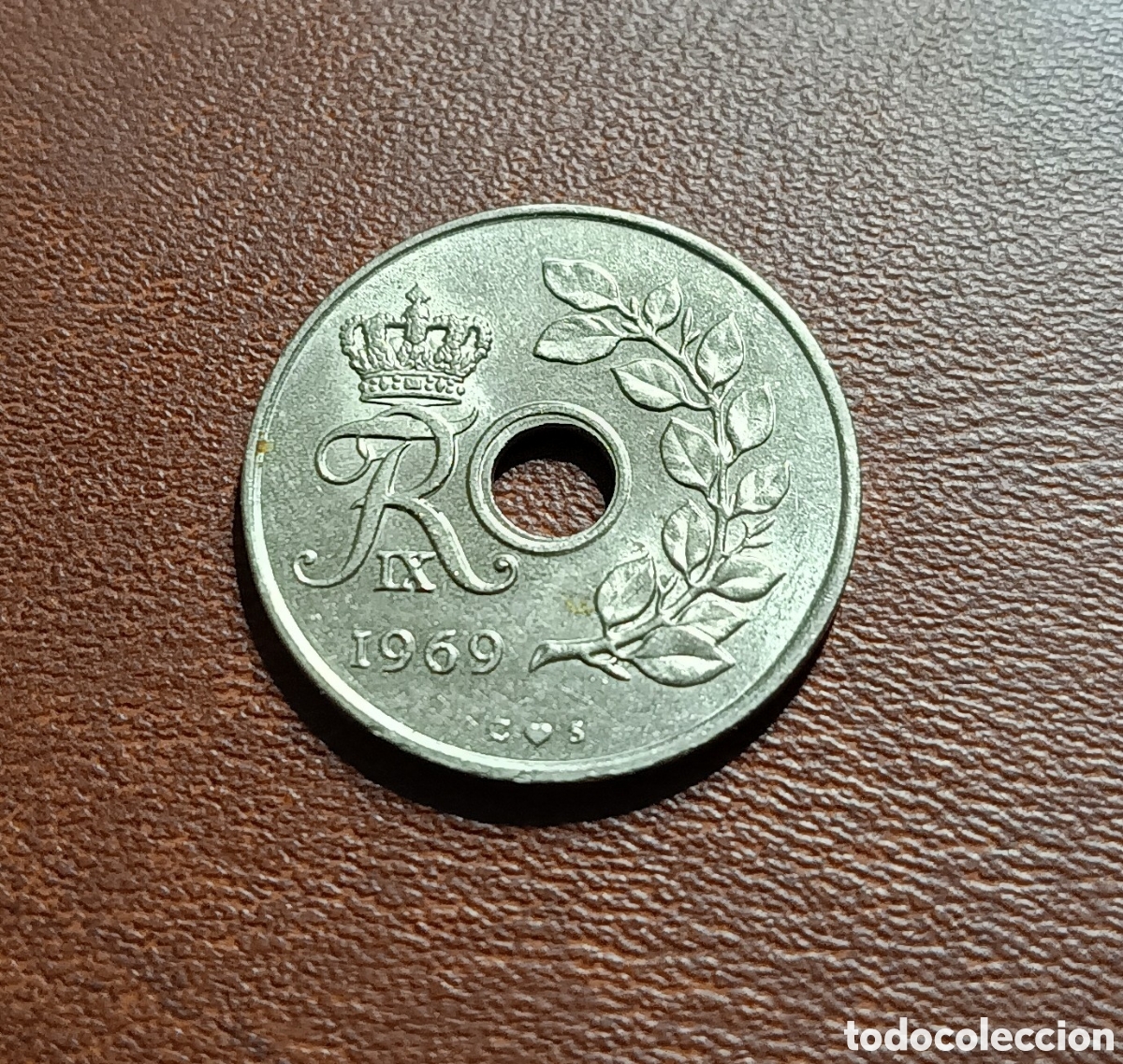 Monedas antiguas de Europa: 25 ORE 1969 - DINAMARCA - Foto 1