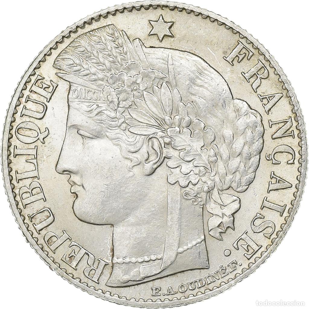 Old Coins of Europe: [#1511966] Francia, 50 Centimes, C&eacute;r&egrave;s, 1894, Paris, Plata, SC, Gadoury:419a, KM:834.1